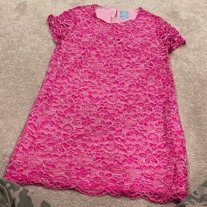 CeCe Fuchsia Lace mini Dress